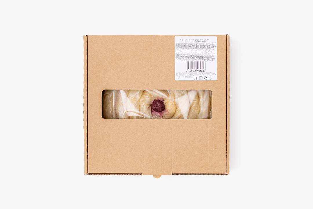 

Пирог греческий ВкусВилл Выпекаем дома с творогом и вишней заморозка 470 г