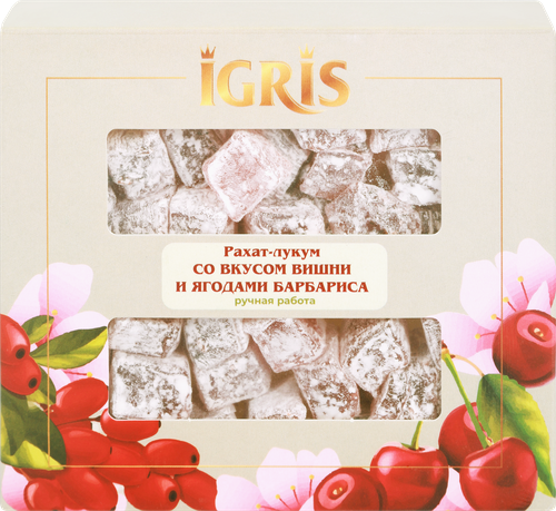 

Рахат-лукум Igris вишня с барбарисом 145 г дизайн в ассортименте