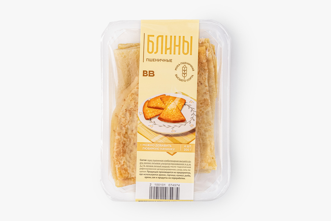 

Блины ВкусВилл пшеничные 200 г