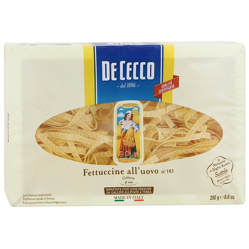 

Макаронные изделия De Cecco Fettuccine n.103 250 г