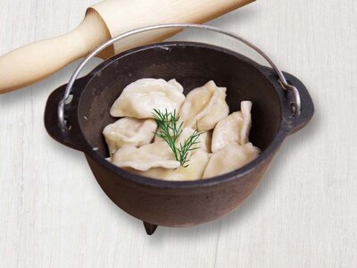 Вареники с картофелем и зеленым луком