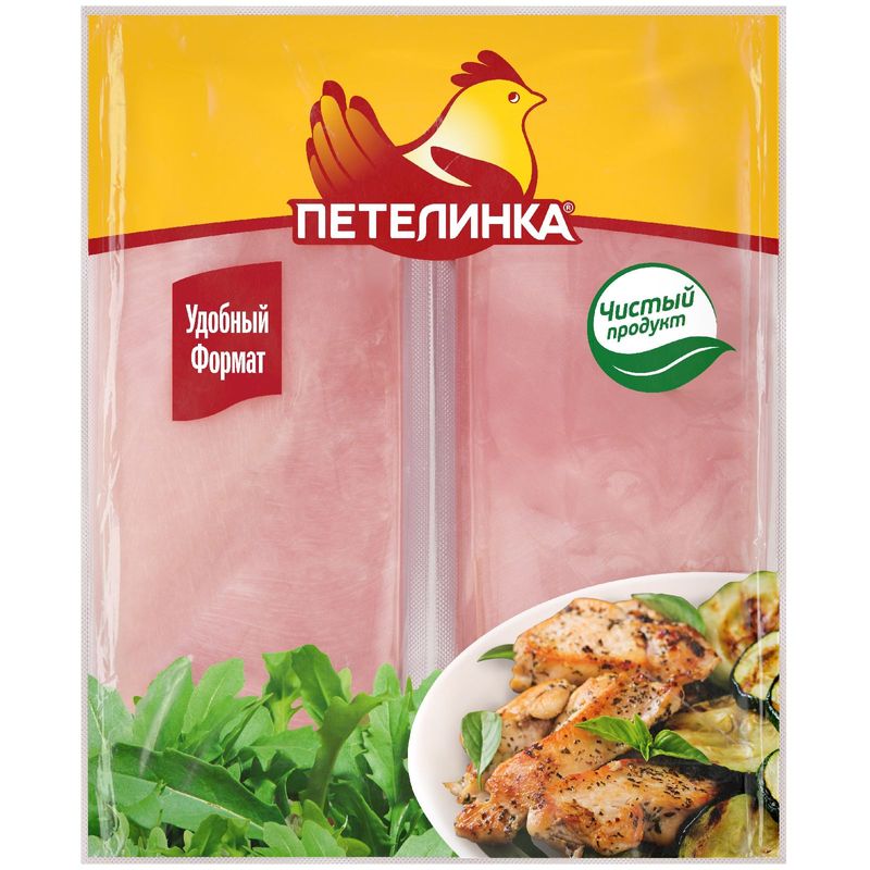 

Филе грудки цыпленка-бройлера Петелинка без кожи охлажденное вес