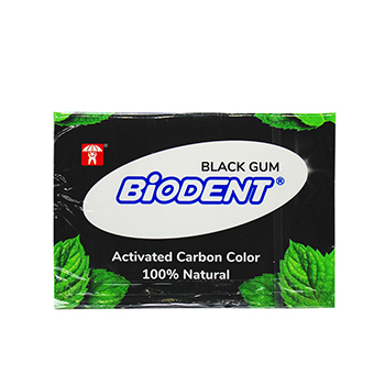 

Жевательная резинка Biodent Black Gum с активированным углем и вкусом зеленой мяты 21 г