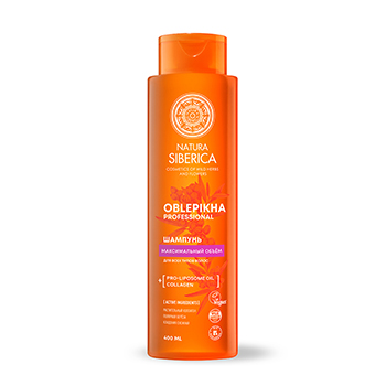 

Шампунь Natura Siberica Oblepikha Professional Максимальный объём облепиховый для всех типов волос 400 мл