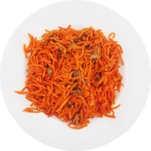 

Салат из моркови с грибами вес