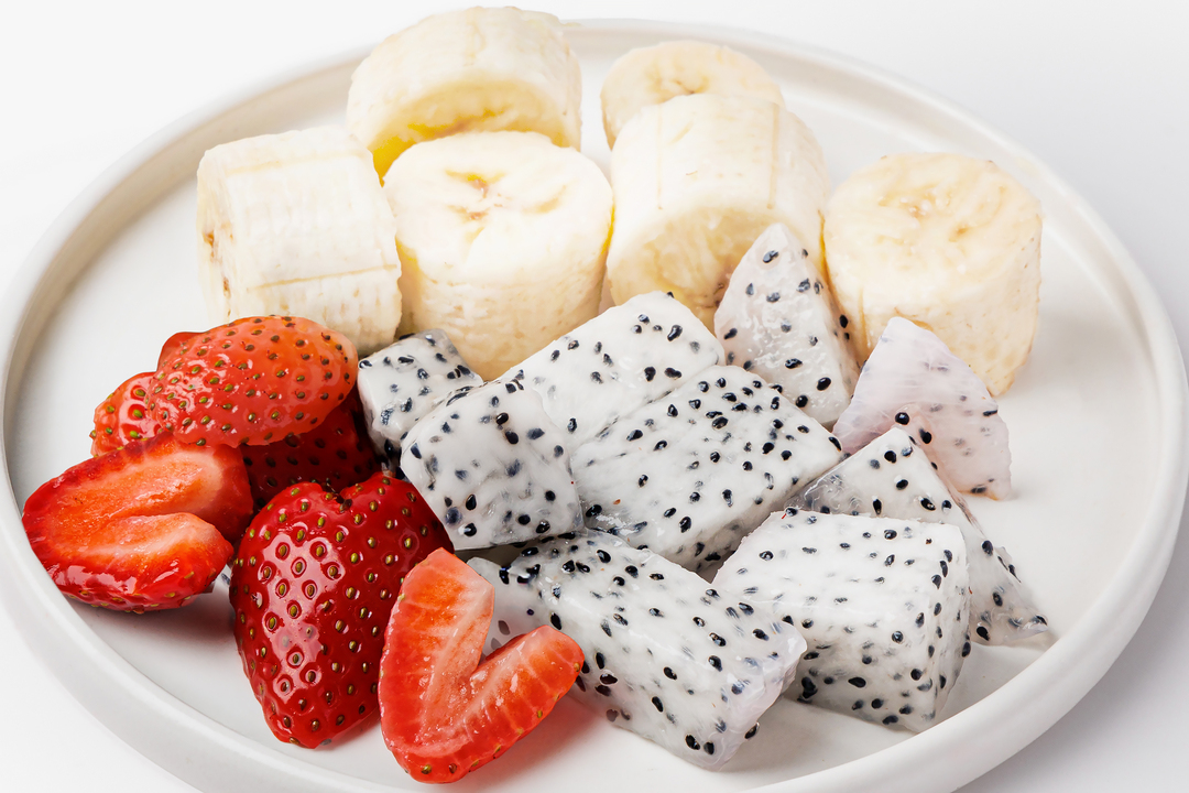 

Фруктовый микс Фруткорт банан питахайя клубника 170 г