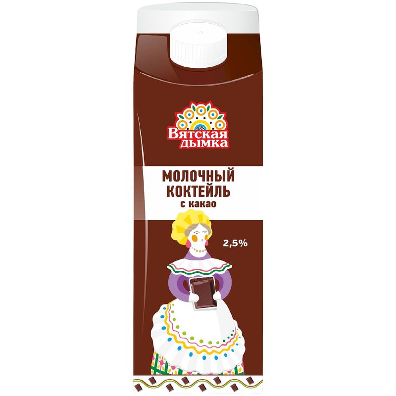 

Молочный коктейль Вятская дымка с какао и сахаром 2.5% бзмж 450 г