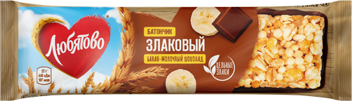 

Батончик злаковый Любятово Банан-шоколад 27 г