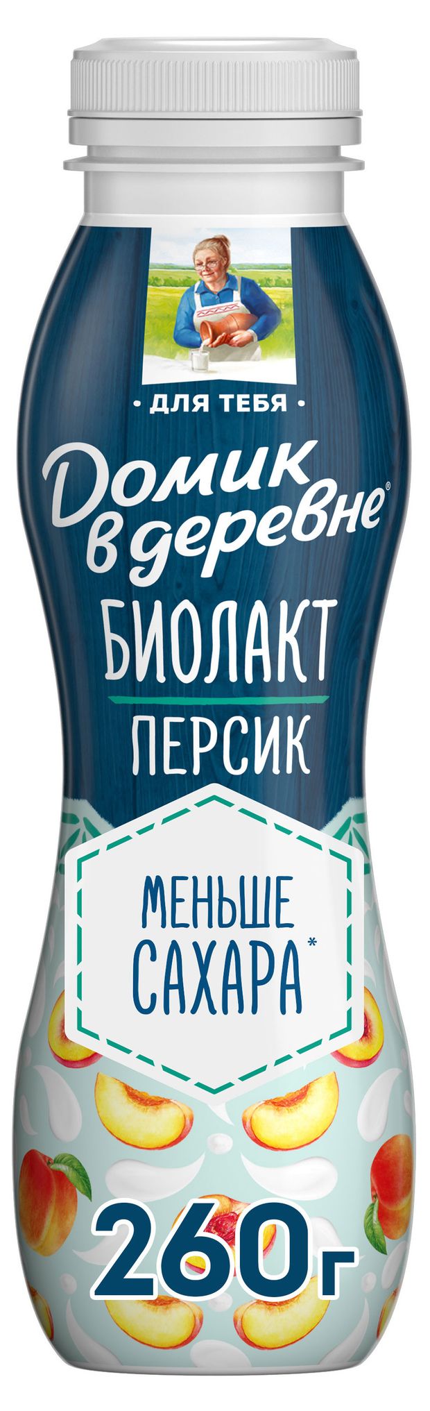 

Биолакт Домик в деревне Персик 2.1% 260 г