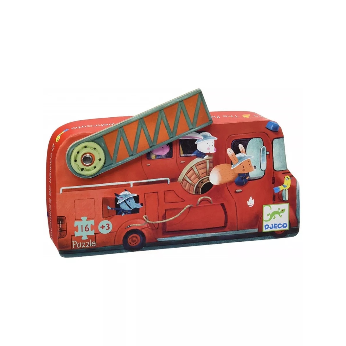

Пазл Djeco Пожарная машина 3+ 16 деталей