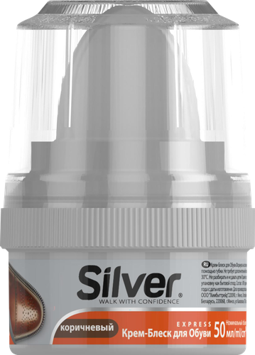 

Крем-блеск для обуви Silver Express коричневый 50 мл