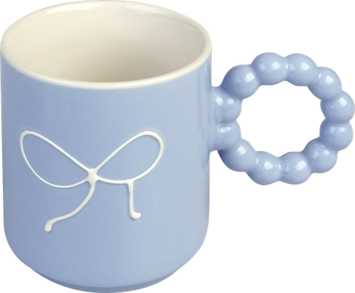 

Кружка Homeclub Нежность фарфор голубая 420 мл