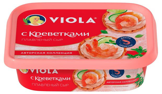 

Сыр Viola плавленый с креветками 35% 190 г