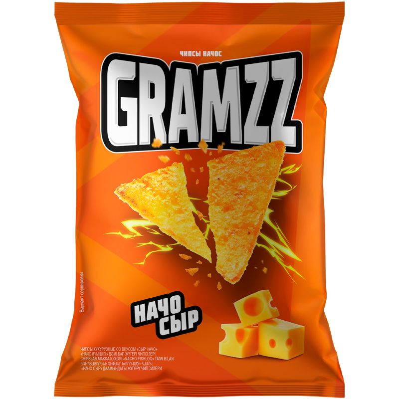 

Чипсы кукурузные Gramzz начос Сыр Начо 55 г