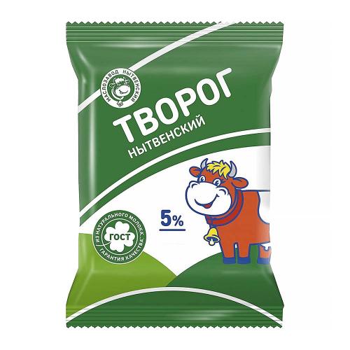 

Творог Маслозавод Нытвенский ГОСТ 5% 200 г