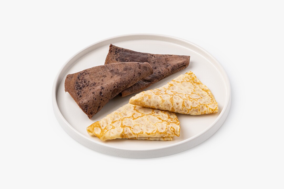 

Блины ВкусВилл ассорти пшеничные и шоколадные 200 г