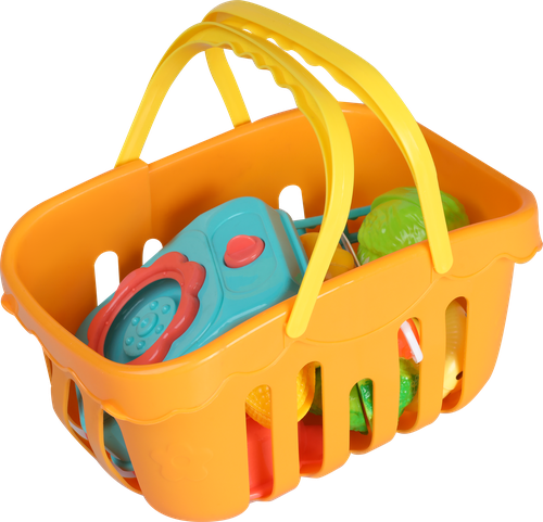 

Набор игровой Bigga Корзина с овощами 12 предметов состав набора в ассортименте