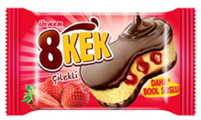 Кекс Ulker 8 Kek с клубникой, 40г