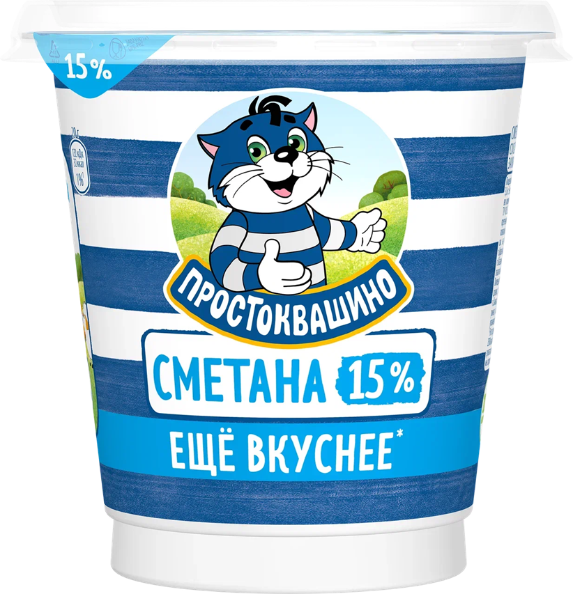 

Сметана Простоквашино 15% 300 г