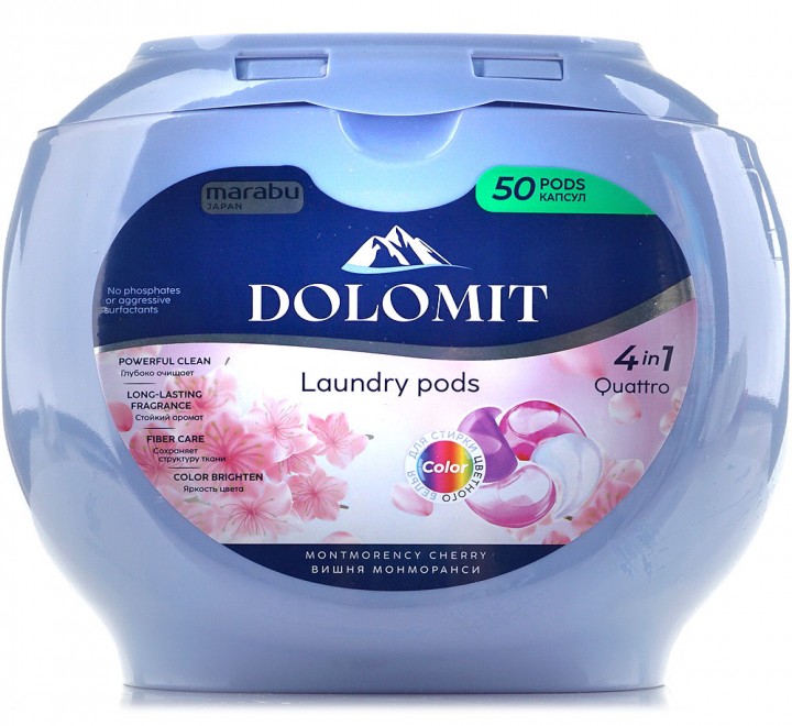 

Гель капсулы Dolomit 4в1 Вишня монморанси 50 шт