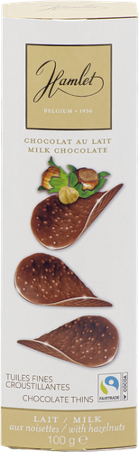 

Чипсы шоколадные Hamlet шоколад молочный с фундуком 100 г