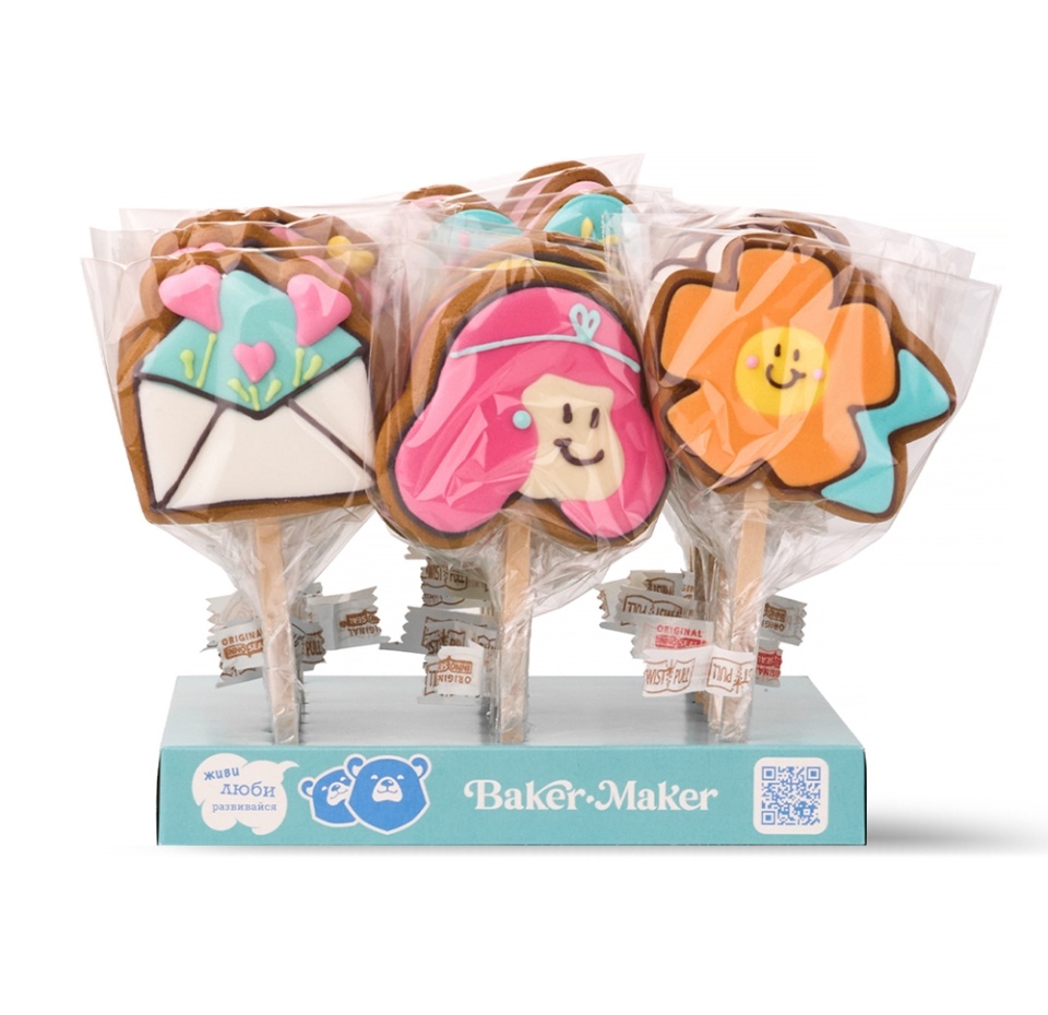 

Мини-пряник Радость Baker-Maker дизайн в ассортименте 30 г