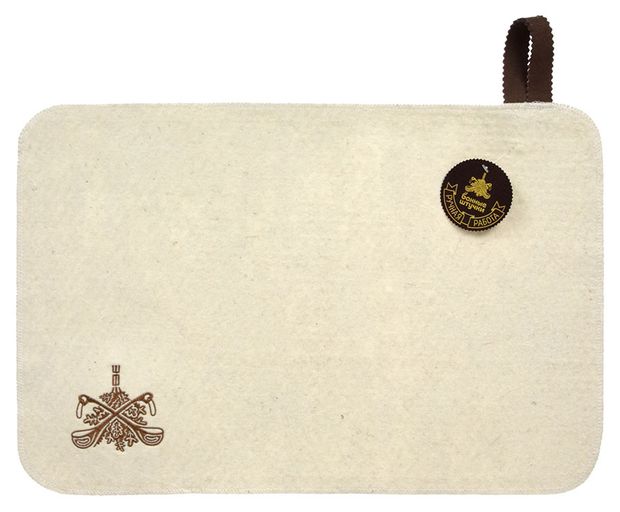 

Коврик Банные штучки белый войлок 49.5х33 см