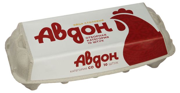 

Яйцо Авдон куриное пищевое столовое белое C0 10 шт.