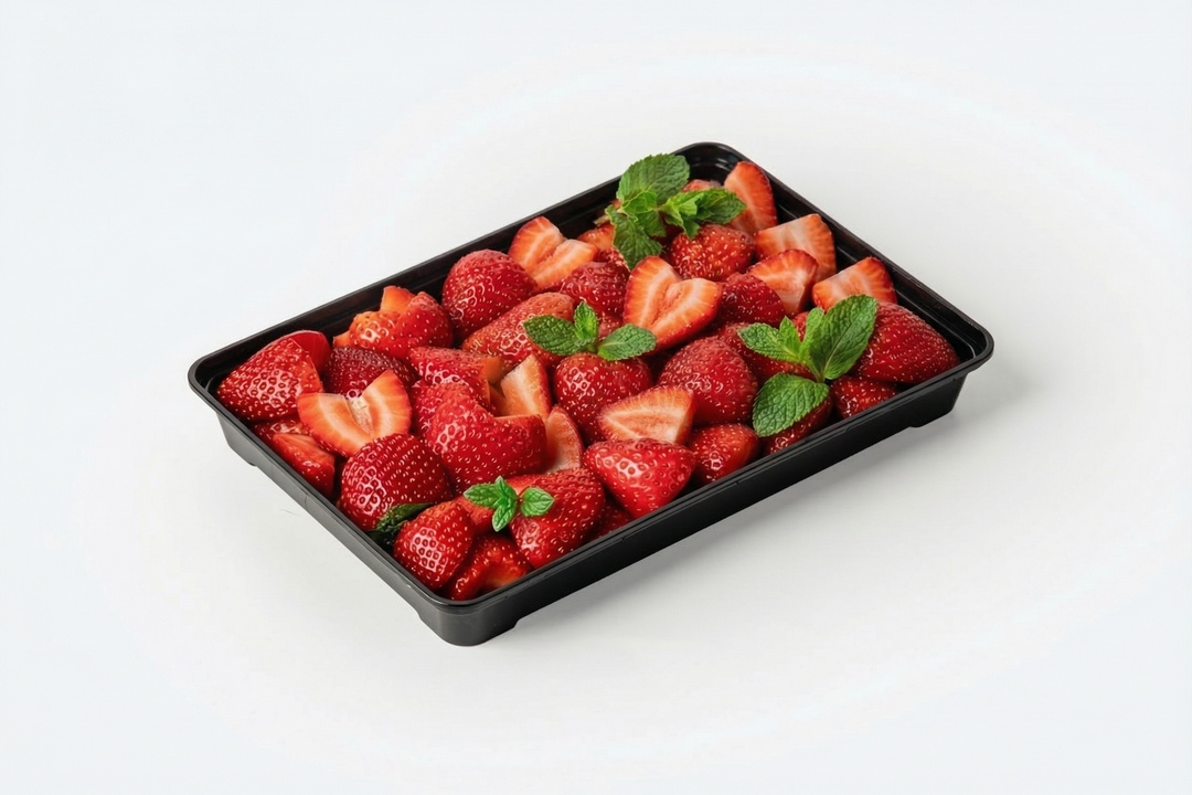 

Фруктовая тарелка ВкусВилл клубника сердце 370 г