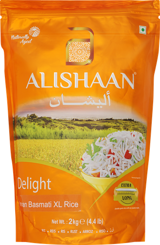 

Рис длиннозерный Alishaan Басмати пропаренный 2 кг