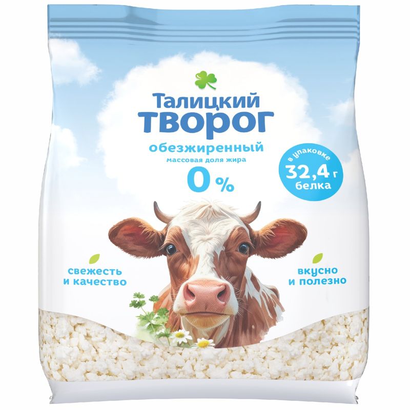 

Творог Талицкий Традиционный обезжиренный без змж 180 г