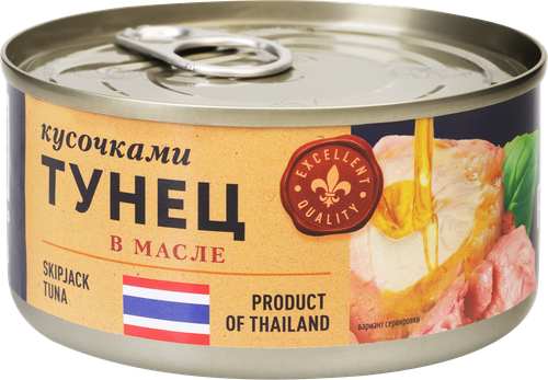 

Тунец Premium Club в масле, кусочки 185 г