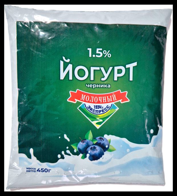 

Йогурт Алексеевское черника 1.5% 450 г