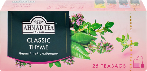 

Чай черный Ahmad Tea Чабрец классический 25 пак. 65 г