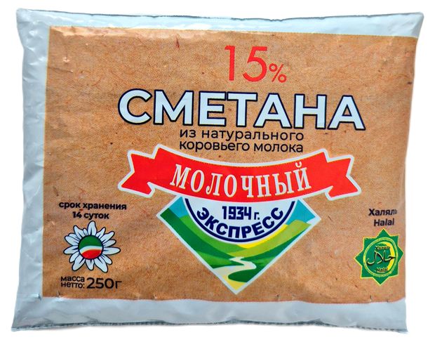 

Сметана Алексеевское молоко 15% 250 г