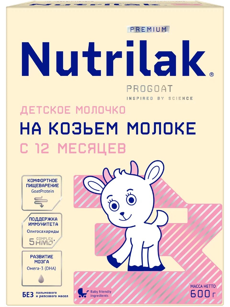 

Смесь Nutrilak Premium 3 на козьем молоке 600 г