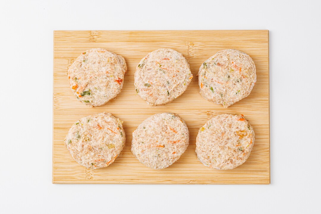 

Биточки ВкусВилл Индейка-овощи замороженные вес