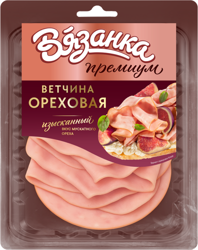 

Ветчина Вязанка Ореховая нарезка 120 г