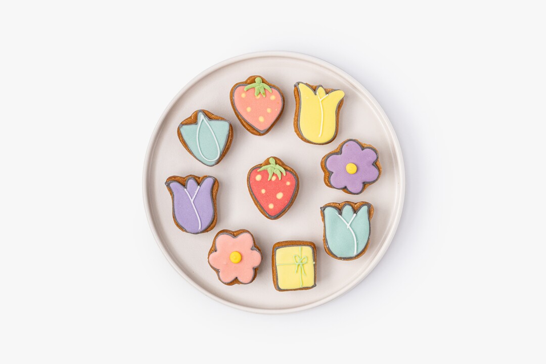 

Пряники-мини ВкусВилл Цветочное послание в банке 100 г дизайн в ассортименте