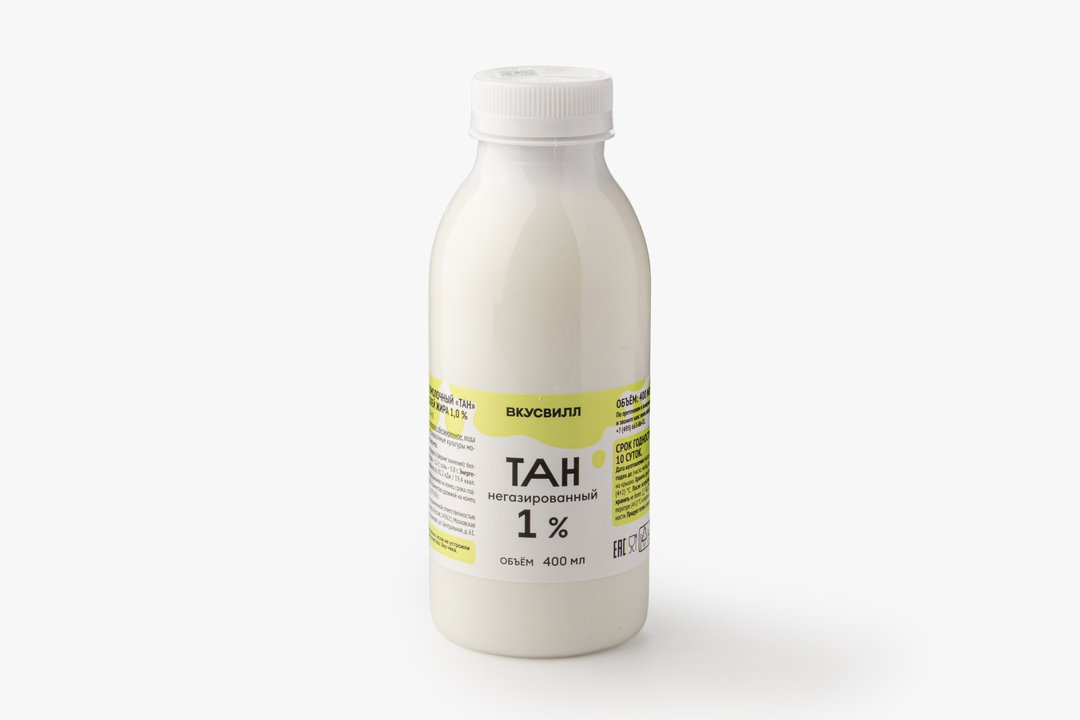 

Тан негазированный ВкусВилл 1% 400 г
