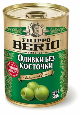 Оливки Filippo Berio без косточки 300 г