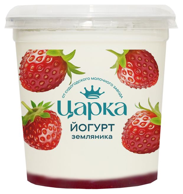 

Йогурт Царка с наполнителем земляника 3.5% 400 г