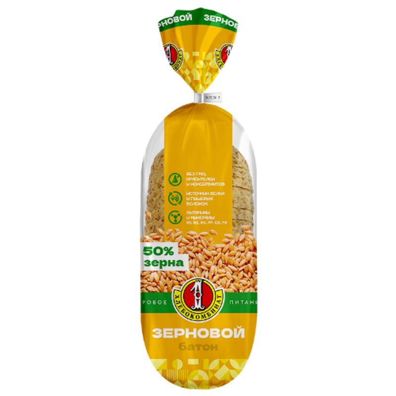 

Хлеб Первый хлебокомбинат пшеничный Зерновой в нарезке 330 г