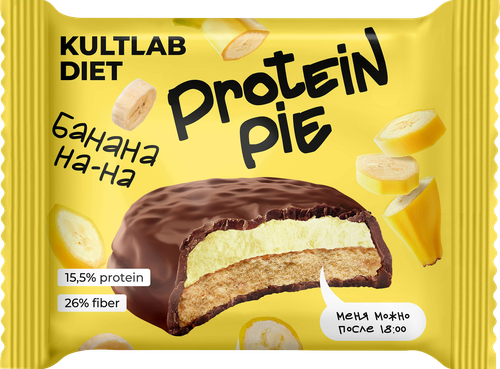 

Печенье протеиновое Kultlab Diet Банан глазированное 45 г