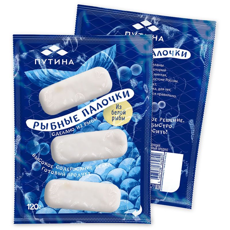 

Палочки рыбные Путина из белой рыбы 120 г