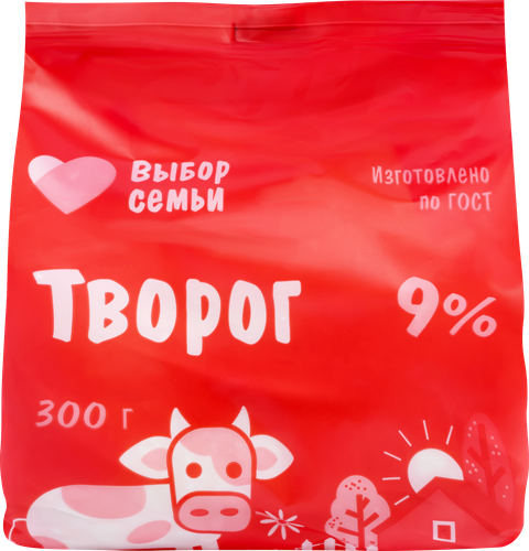 

Творог Выбор семьи 9% 300 г