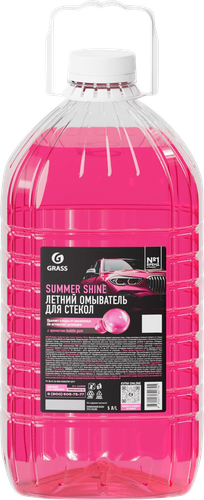 

Жидкость стеклоомывающая летняя Grass Summer Shine Bubble gum арт. 110585 5 л