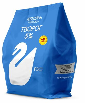 Творог ЛебедяньМолоко 5% 300 г
