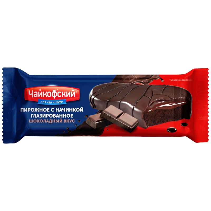 

Печенье Чайкофский с шоколадом в шоколадной глазури 34 г