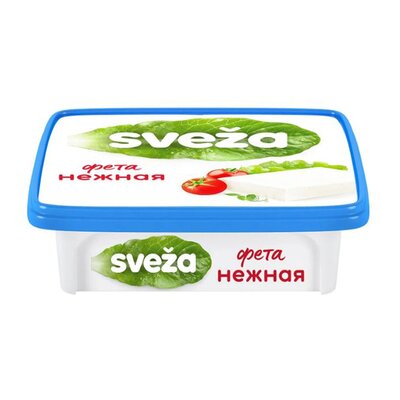 Сыр рассольный мягкий Свеза (Sveza) Фета нежная 40% 250 г дизайн в ассортименте